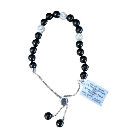 WOMEN'S Macy's Cultured Freshwater Pearl Adjustable Bracelet. - Picture 3 of 3